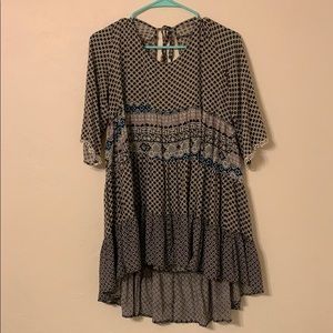 Boho tunic top